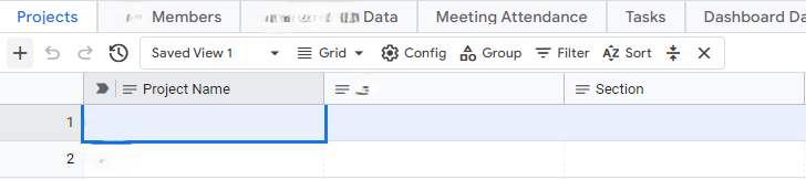 My project Data in my DB