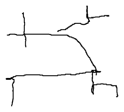 hand drawing of tactile map