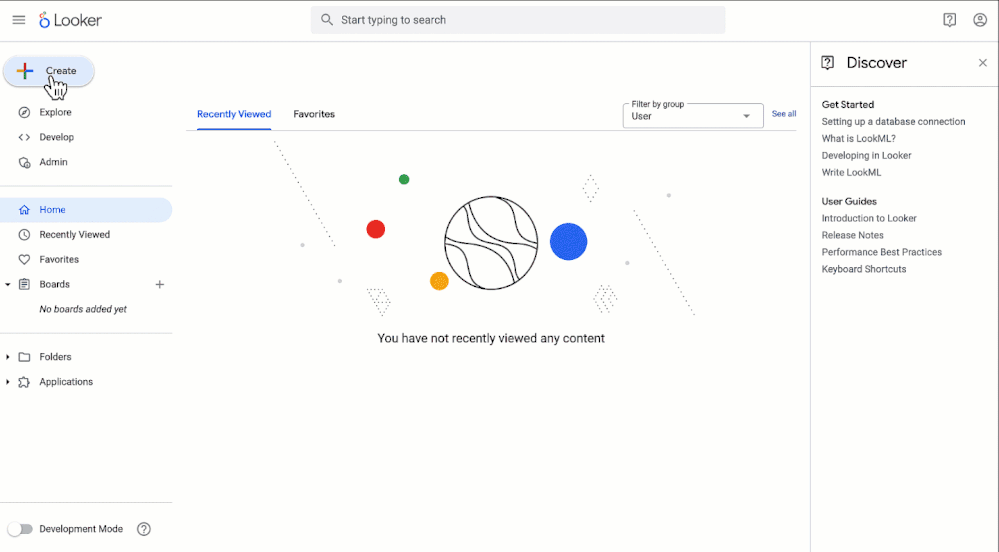 Preview of creating a report
