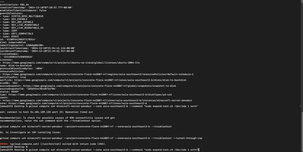 GC CLI error