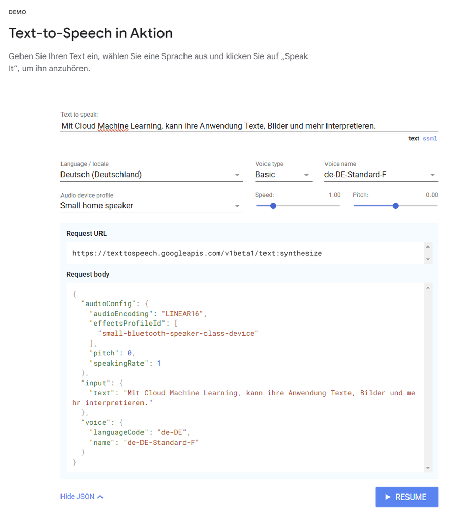 Demo Page