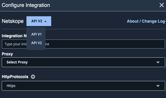 API Version switch