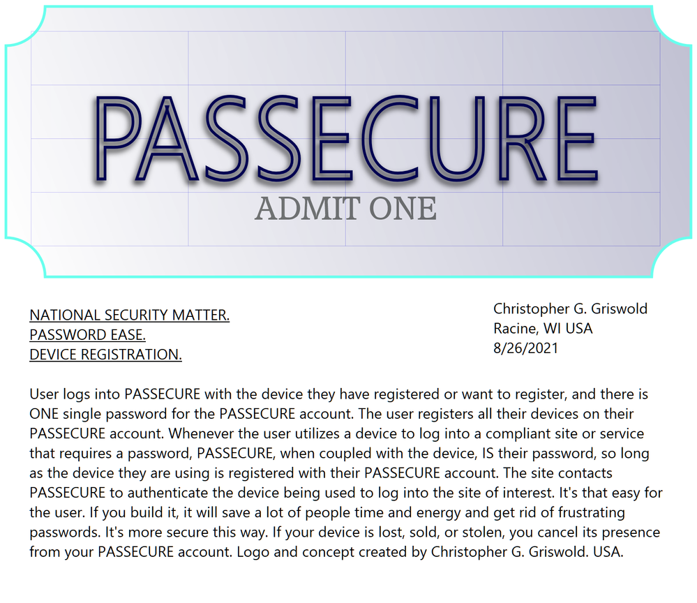 Passecure Description, Device ID password website