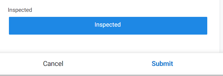 Inspected button