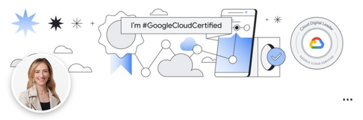 #GoogleCloudCertified social media banner