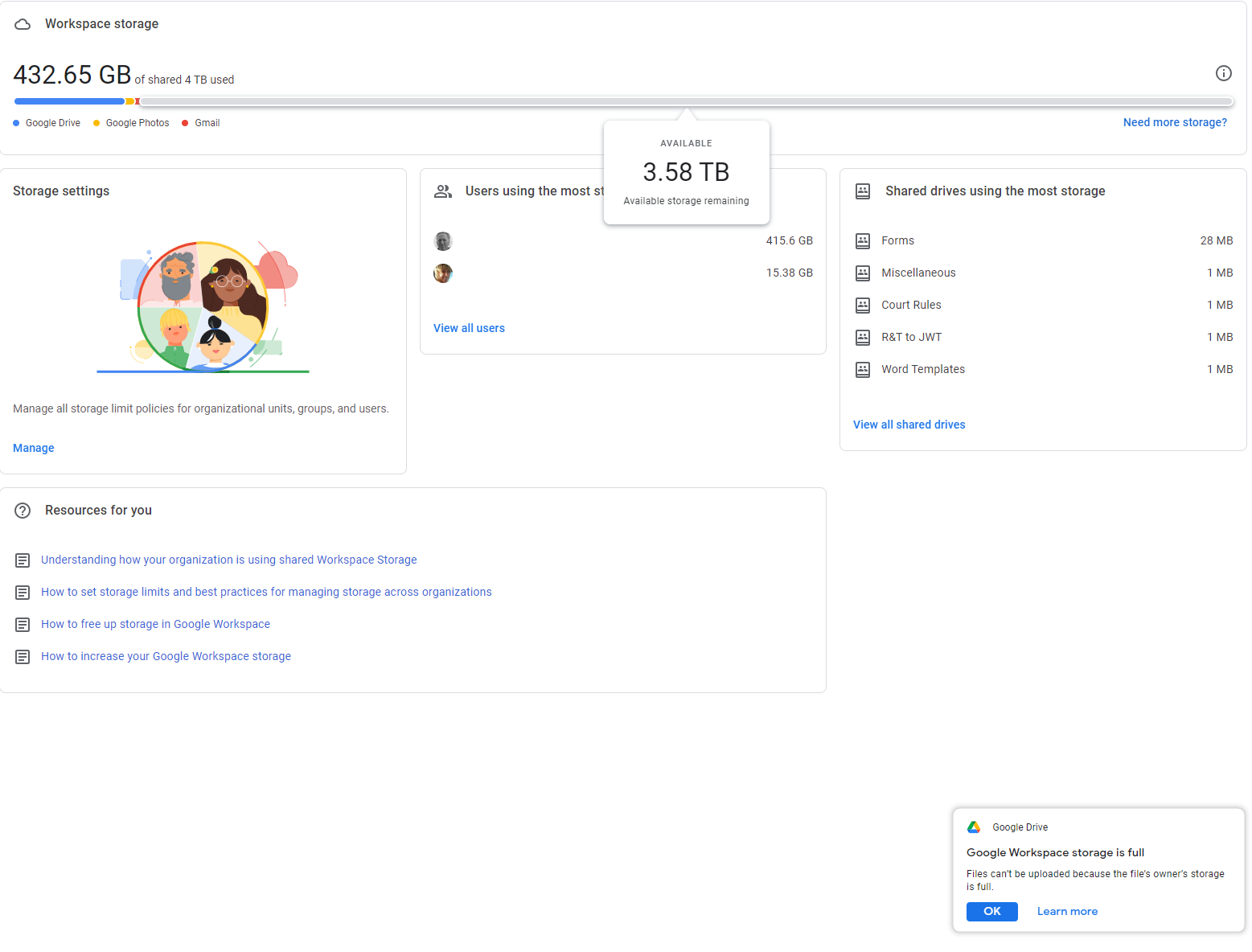 Google photos storage limits deals