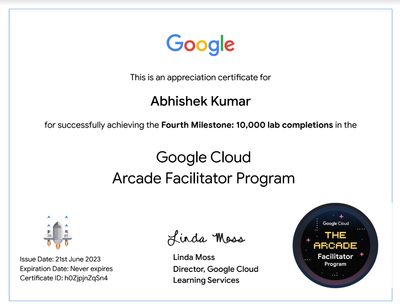 Acrade Facilitator Certificate