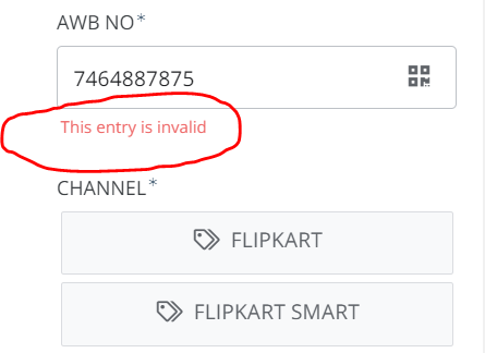 form error without select channel