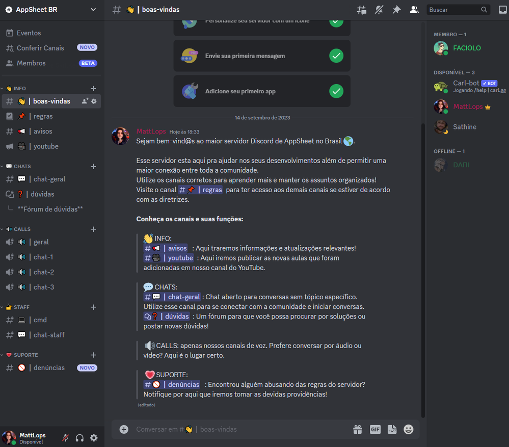 Discord AppSheet para brasileiros! - Google Cloud Community