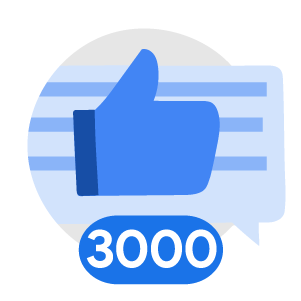 Likes Given 3000