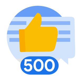 Likes Received 500