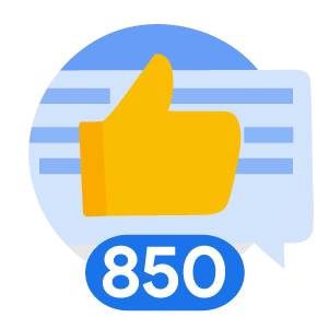 Likes Received 850